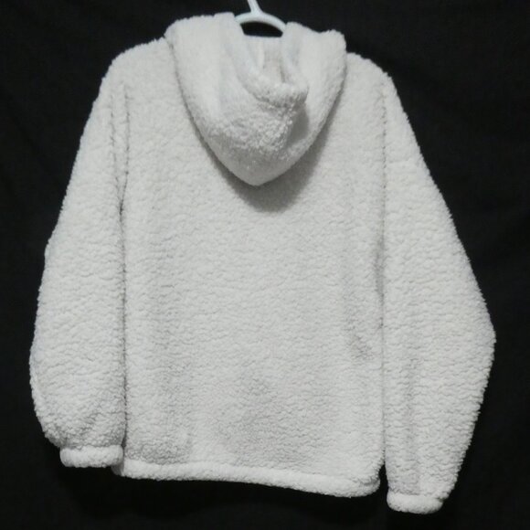 AERO | medium | Teddy / Sherpa Pullover Hoodie | Kangaroo Pocket - Picture 3 of 15